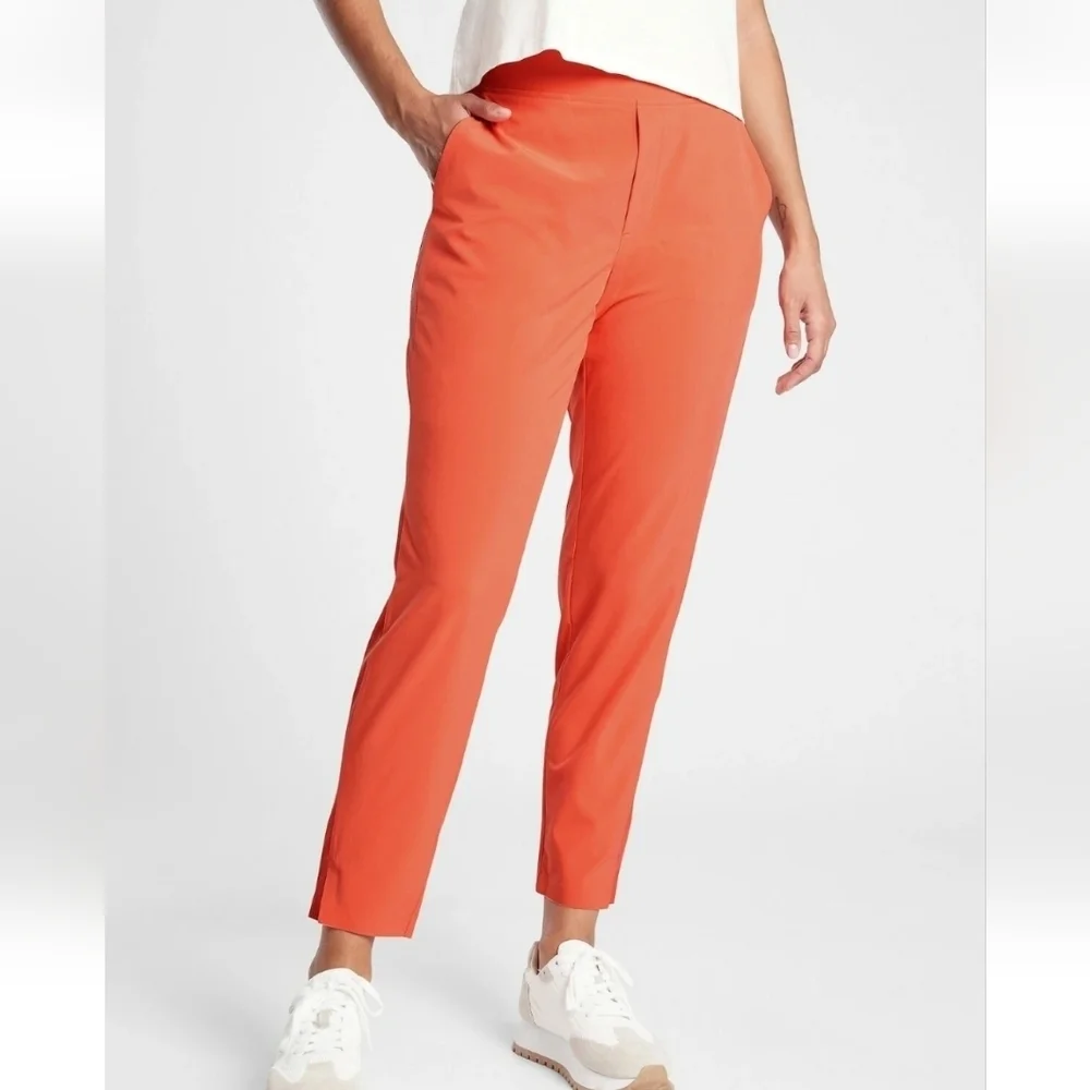 Athleta Brooklyn Ankle Pant Orange Haze Size 0 - Picture 1 of 11